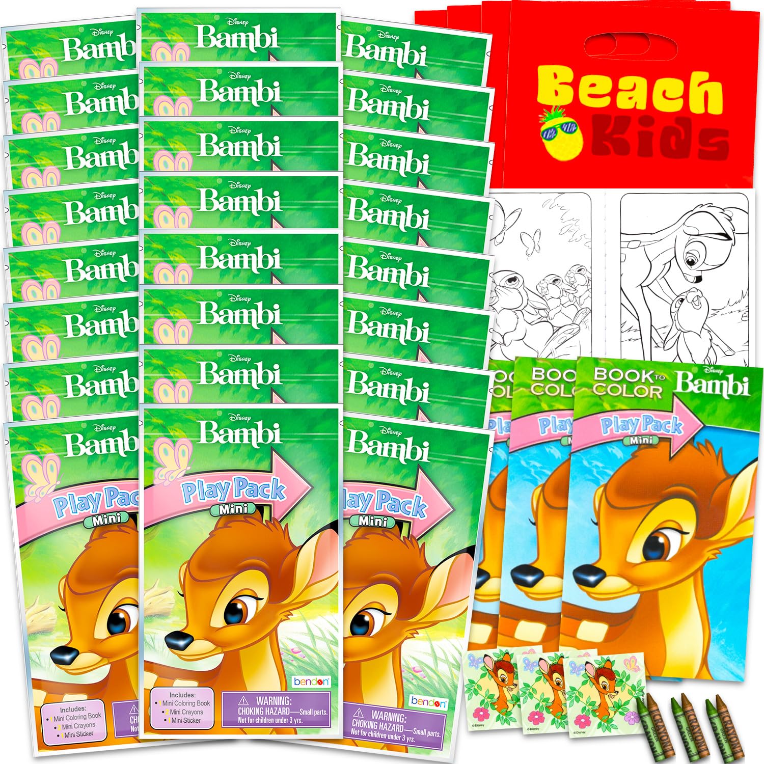 Amazon.com: Disney Bambi Mini Party Favors Set for Kids - Bundle